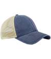 BB672 B672 Beechfield 6 Panel Vintage Trucker Cap Vintage Denim / sky blue colour image